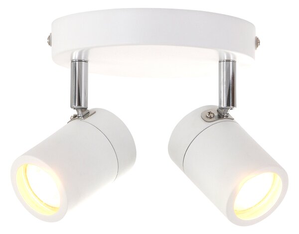 Mexlite - faretto - Upround LED - bianco - metallo - Ø 24cm - GU10 - 2487W