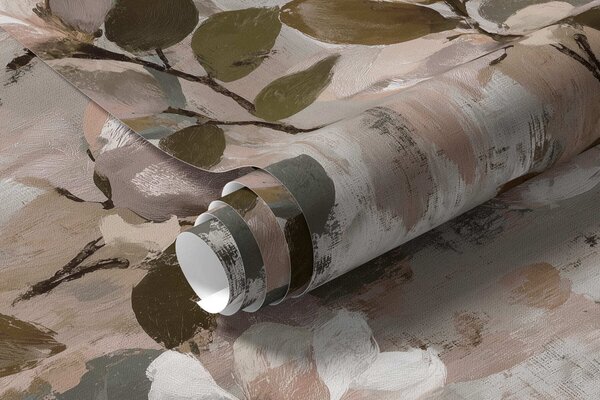 Carta da parati Pennellate floreali, Parati fiori e piante classici, a00968v1 : Uwalls.it