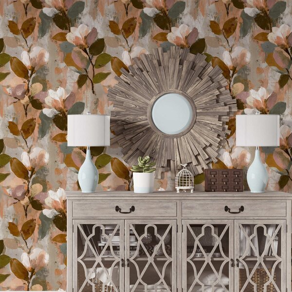 Carta da parati Pennellate floreali, Parati fiori e piante classici, a00968 : Uwalls.it