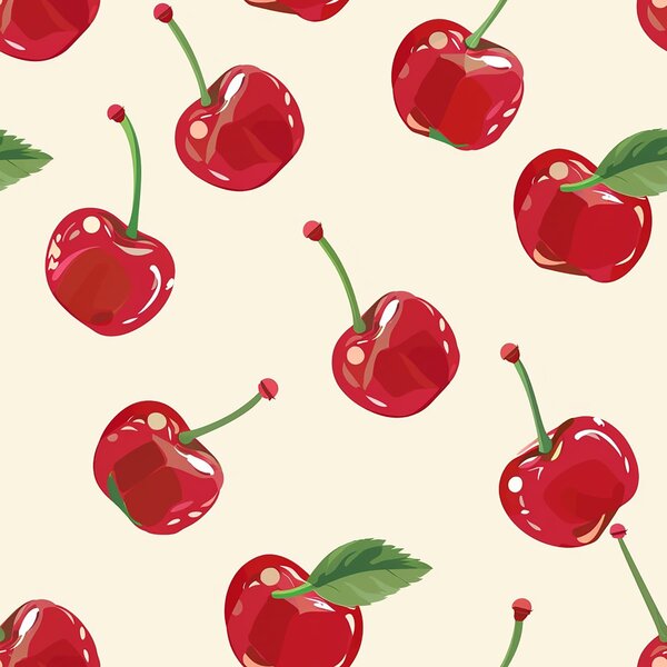 Carta da parati Ciliegie succose, Parati unica, a01146 : Uwalls.it