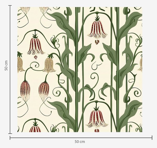 Carta da parati Campanelle floreali, Parati fiori e piante classici, a01148 : Uwalls.it