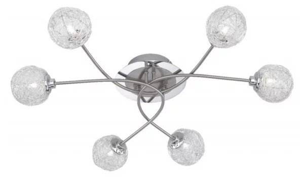 Paul Neuhaus 6796-55 - Lampadario da parete WOMBLE 6xG9/28W/230V