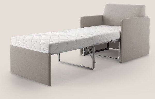 DAG Poltrona letto singolo salvaspazio in TESSUTO impermeabile T13 pan