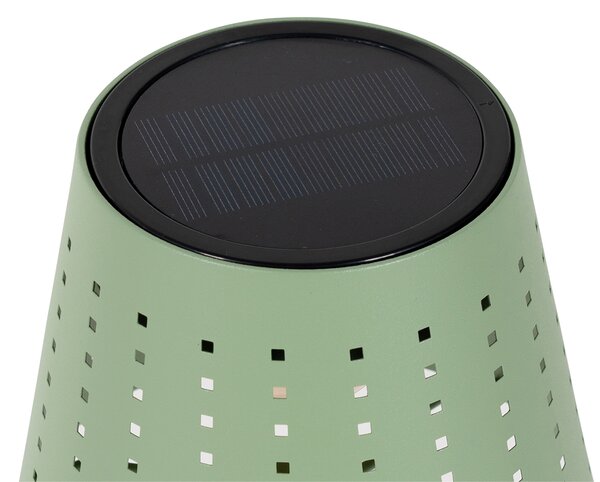 Set di 2 lampade da tavolo verdi con LED dimmerabile a 3 livelli ricaricabile e solare - Ferre