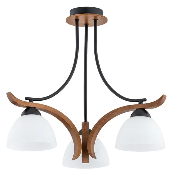 Lampadario a plafone BAFIA 3xE27/15W/230V marrone