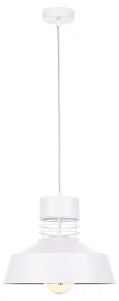 Lampadario su corda TITANIUM 1xE27/60W/230V bianco