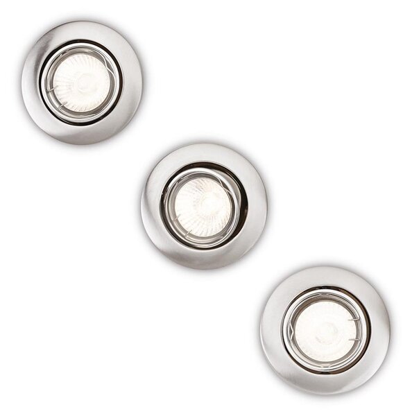 Philips 59243/17/E7 - SET 3x Lampada da incasso 1xGU10/50W/230V