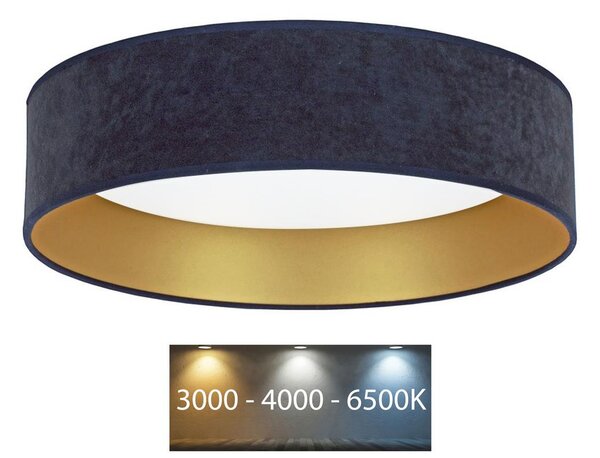 Brilagi - Plafoniera LED VELVET LED/24W/230V 3000/4000/6400K blu/oro