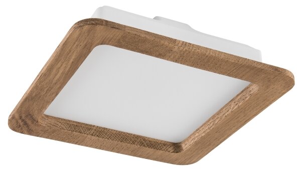 Lampada LED da incasso WOODY SPOT LED/17W/230V 3000K noce 18,5x18,5 cm