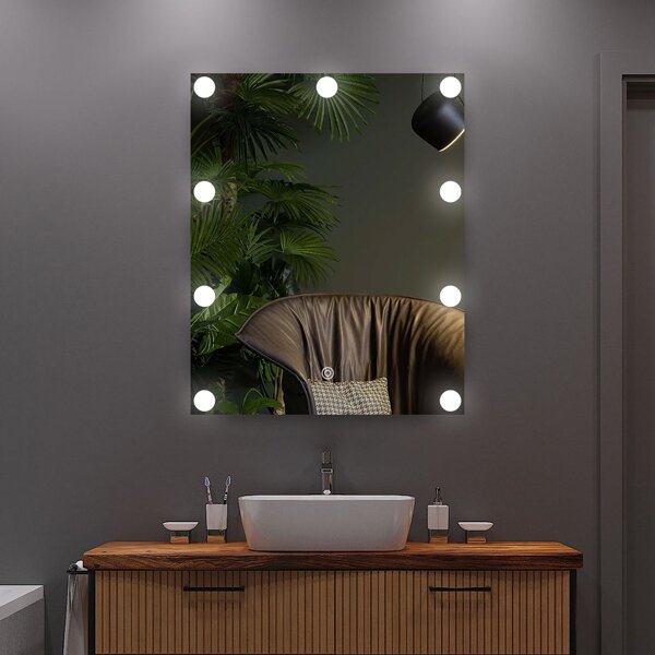 Specchio LED con illuminazione 9xLED/1W/230V 3000/4000/6000K 50x40 cm IP44