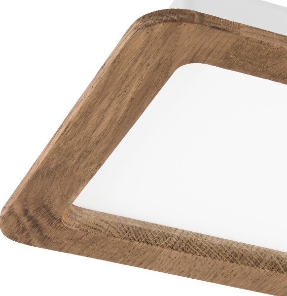 Lampada LED da incasso WOODY SPOT LED/17W/230V 3000K noce 18,5x18,5 cm