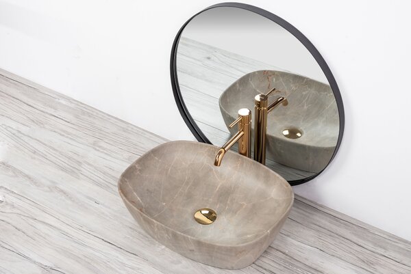 Lavabo da appoggio Rea Freja Beige