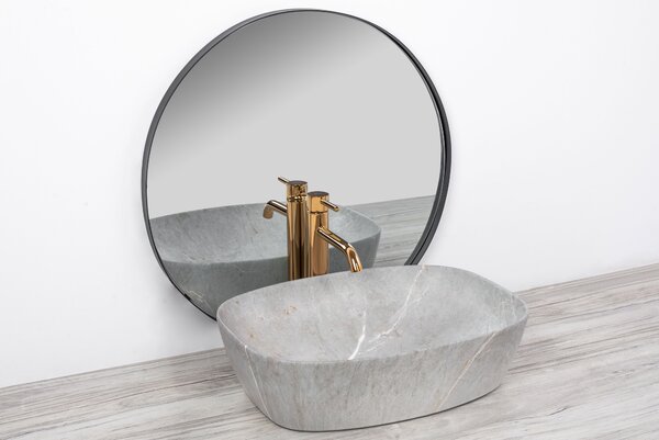 Lavabo da appoggio Rea Freja Grey