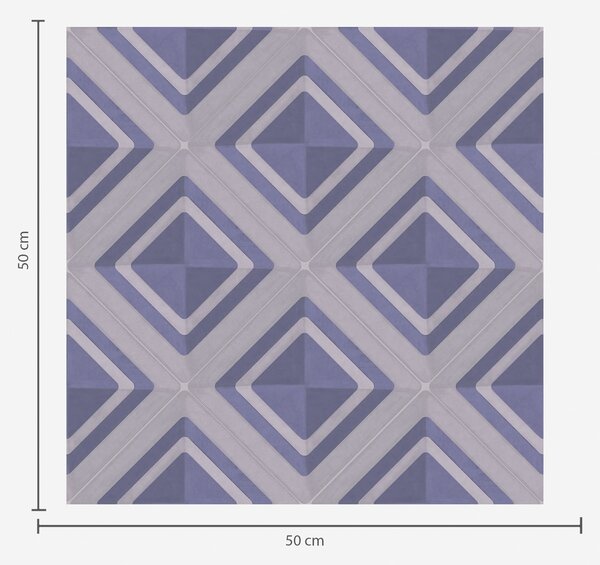 Carta da parati Motivo geometrico a rombi nei toni del blu, Parati astratta classici, a01128v1 : Uwalls.it