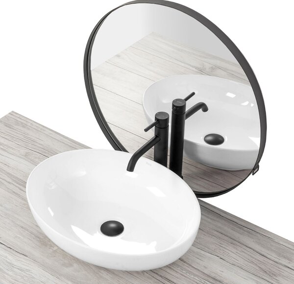 Lavabo da appoggio Rea Carola Slim