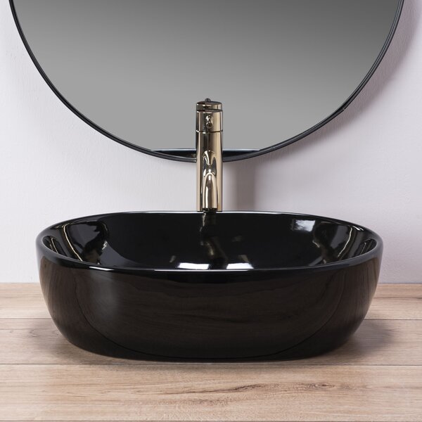 Lavabo da appoggio Rea Amelia Black