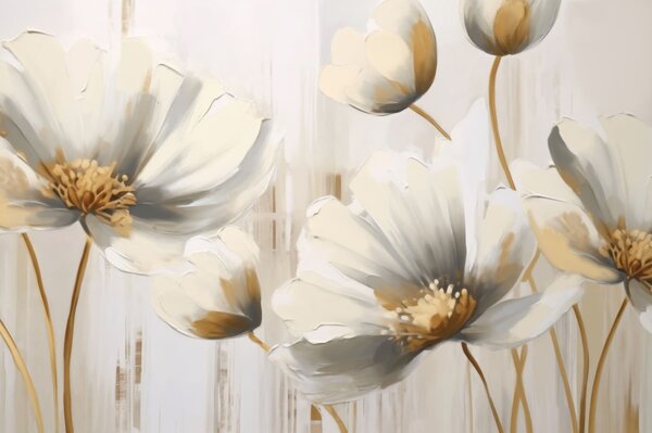 Carta da parati Fiori classici, Carta da parati Buffer, w05112 : Uwalls.it