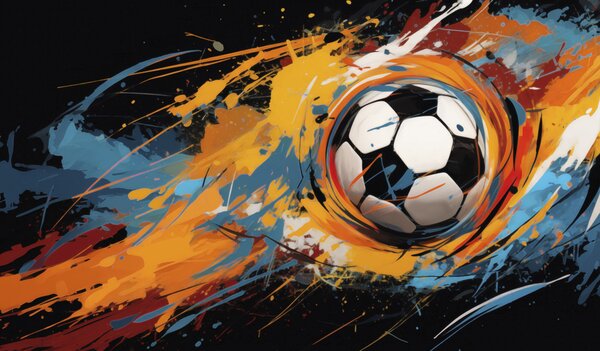 Carta da parati Pallone da calcio, Carta da parati per gli adolescenti, Carta da parati Calcio, w05460 : Uwalls.it