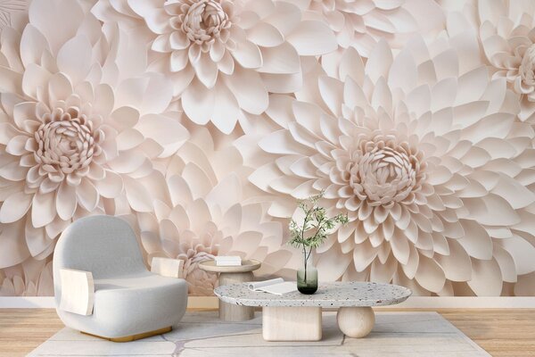 Carta da parati Fiori grandi, Carta da parati 3D, Carta da parati Fiori 3D, w05483 : Uwalls.it