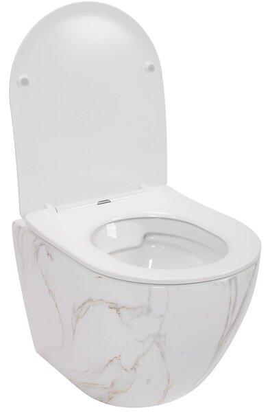 Vaso WC sospeso Rea Carlos Slim Rimless Aiax Shiny