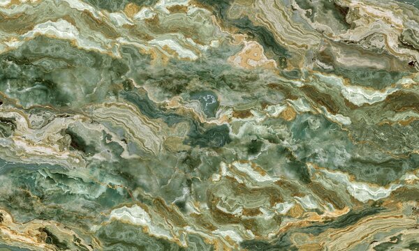 Carta da parati Struttura in onice verde con venature sinuose a strati, Carta da parati lastrazione, w05429 : Uwalls.it