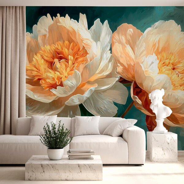 Carta da parati Peonie, Carta da parati Floreale, w05338 : Uwalls.it