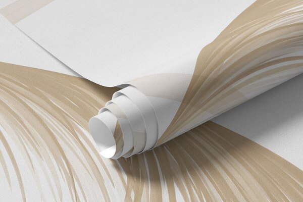 Carta da parati Erbe minimaliste nei toni del beige chiaro, Carta da parati Buffer, w05432v1 : Uwalls.it