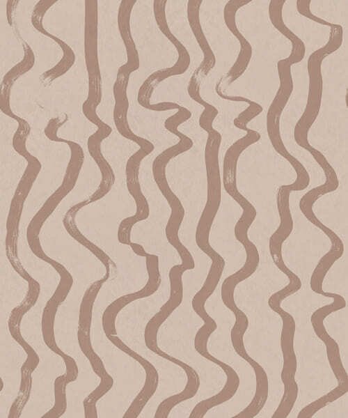 Carta da parati Linee ondulate beige su sfondo chiaro, Parati astratta classici, a01168v2 : Uwalls.it