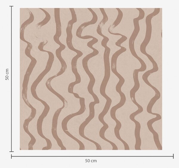 Carta da parati Linee ondulate beige su sfondo chiaro, Parati astratta classici, a01168v2 : Uwalls.it