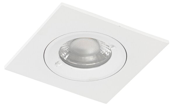 Faretto da incasso moderno bianco quadrato IP44 - Xena