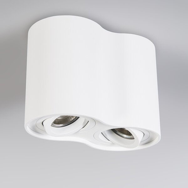 Faretto moderno bianco orientabile - Rondoo Duo