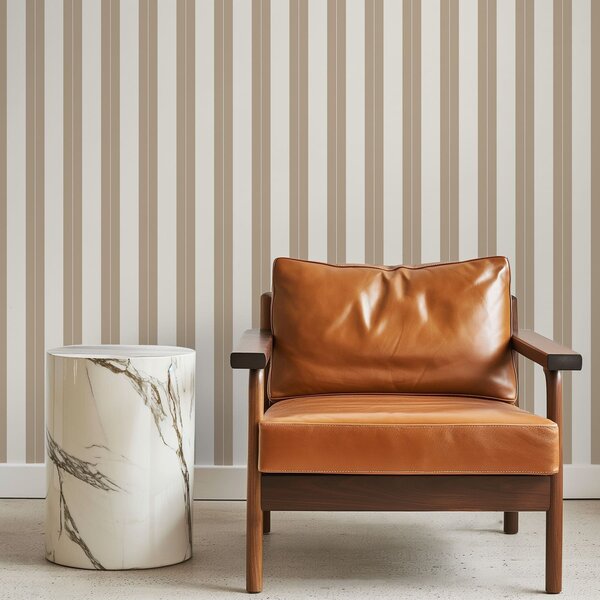 Carta da parati Righe verticali beige in stile minimalista, Parati geometrica classici, Parati geometrica a righe classici, a01181v4 : Uwalls.it