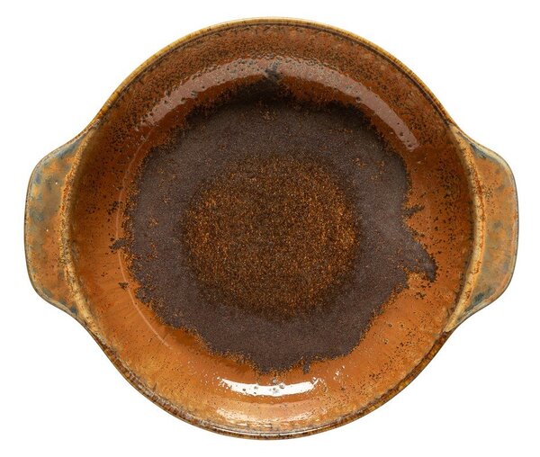 Piatto fondo marrone in gres Poterie – Casafina