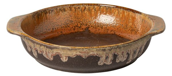 Piatto fondo marrone in gres Poterie – Casafina