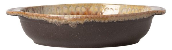Piatto fondo marrone in gres Poterie – Casafina