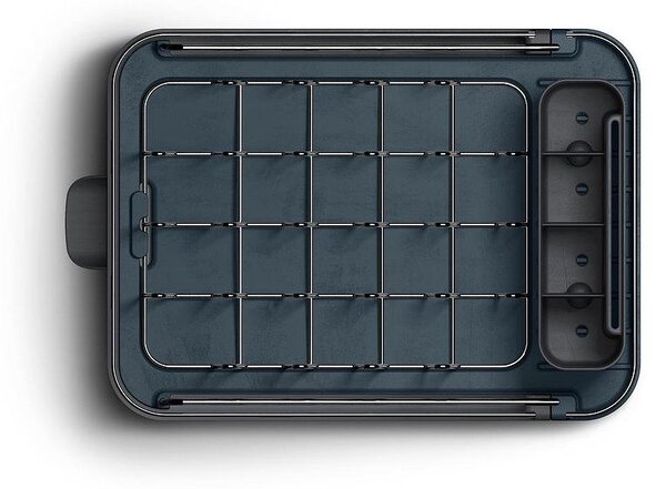 Scolapiatti regolabile nero in plastica 31x19 cm Extend Slim Steel – Joseph Joseph