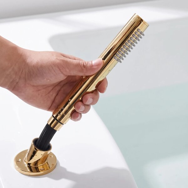 Rubinetto per Vasca a 3 Fori Rea Lungo Gold