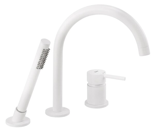 Rubinetto per Vasca a 3 Fori Rea Lungo White