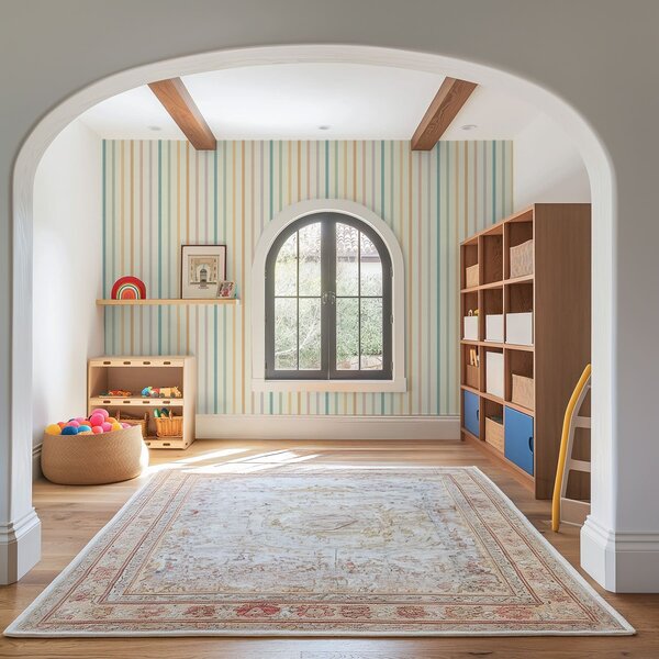 Carta da parati Righe pastello con morbide sfumature di colore, Parati geometrica classici, Parati geometrica a righe classici, a01184v2 : Uwalls.it