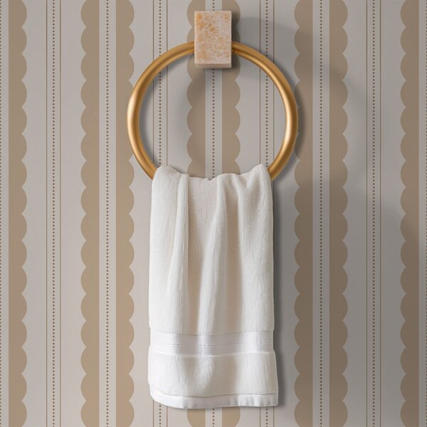 Carta da parati Righe ondulate beige con un delicato contrasto, Parati geometrica classici, Parati geometrica a righe classici, a01185v5 : Uwalls.it