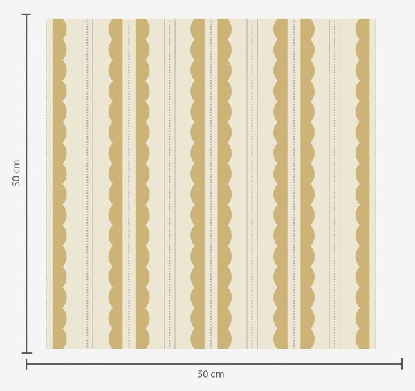 Carta da parati Strisce ondulate gialle con puntini grigio-blu, Parati geometrica classici, Parati geometrica a righe classici, a01185v4 : Uwalls.it
