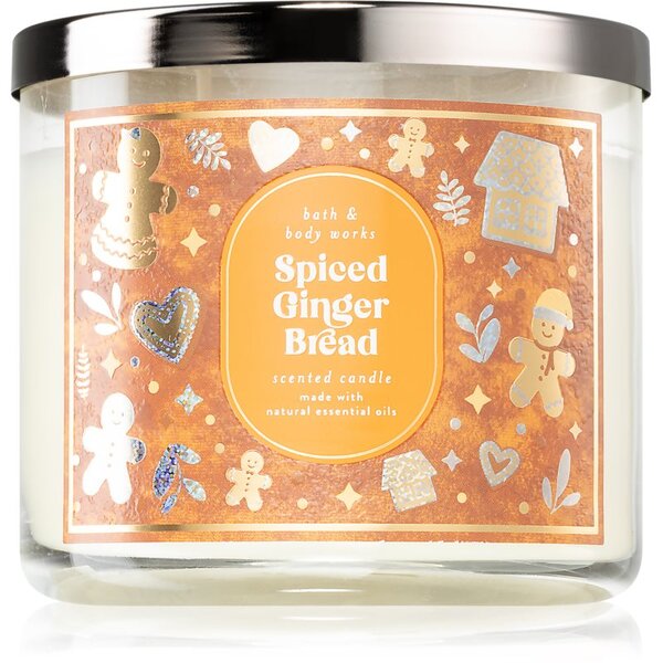Bath & Body Works Spiced Gingerbread candela profumata 411 g