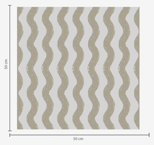 Carta da parati Motivo ondulato beige su sfondo grigio, Parati geometrica classici, Parati geometrica a righe classici, a01188v2 : Uwalls.it