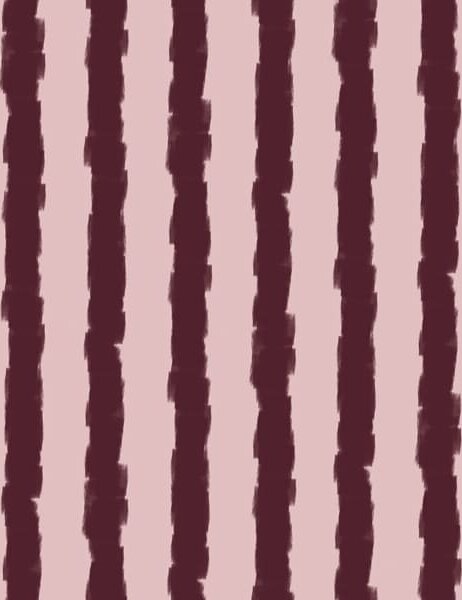 Carta da parati Pennellate verticali color borgogna su sfondo rosa, Parati unica, a01191v2 : Uwalls.it