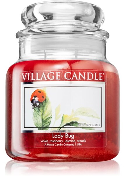 Village Candle Lady Bug candela profumata (Glass Lid) 389 g