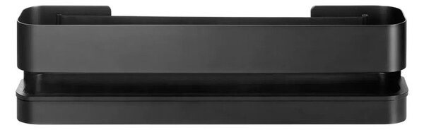 Mensola da bagno da parete nera in acciaio inox Nexio – Blomus