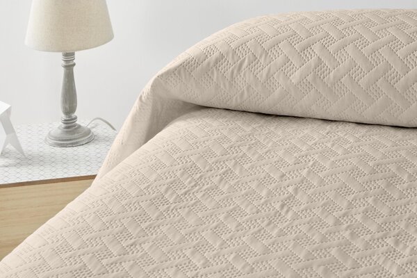 Solidchoice - Copripiumino liscio 250 x 260 cm per letto da 150 cm - Colore: beige, ideale per la primavera/estate