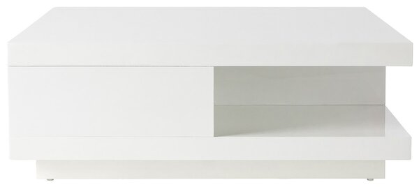 Tavolino design 2 cassetti bianchi KARY