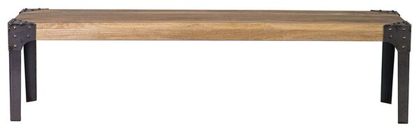 Panca design industriale metallo e legno 180cm MADISON