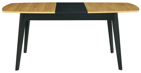 Tavolo estensibile legno e nero L140-180 cm MEENA